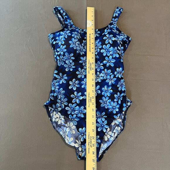 L.L. Bean Women's BeanSport Scoopneck Tanksuit - Size 14L NEVER WORN - Blue - Picture 6 of 11